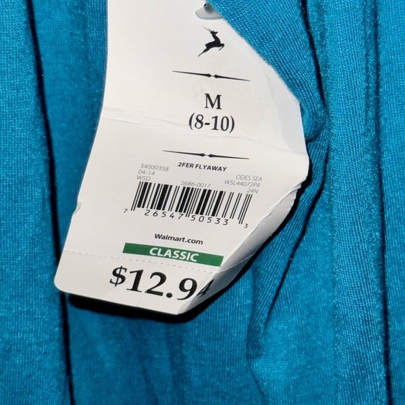 White Stag Women's M Turquoise Open Front Cardigan & Camisole Set with Sequins - Picture 7 of 14